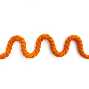 Bavlnená šnúra točená 8 mm orange
