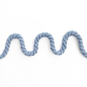 Sznurek bawełniany skręcany 8 mm light blue