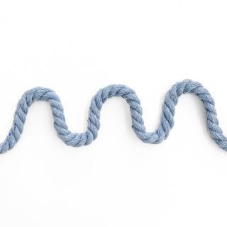 Sznurek bawełniany skręcany 8 mm light blue