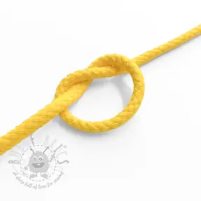Bawełniany sznurek 5 mm lemon