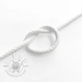 Sznurek bawełniany 5 mm white