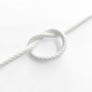 Sznurek bawełniany 5 mm white