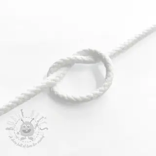 Sznurek bawełniany 5 mm white