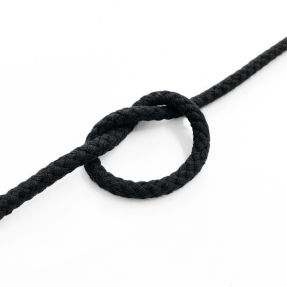 Bavlnená šnúra 5 mm black