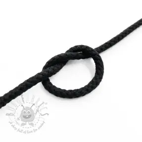 Sznurek bawełniany 5 mm black