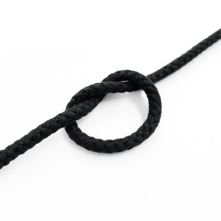 Bavlnená šnúra 5 mm black