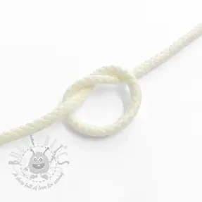 Sznurek bawełniany 5 mm off white