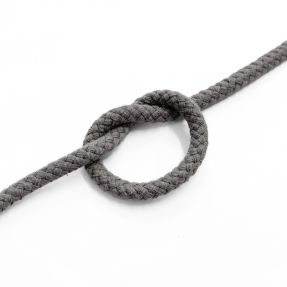 Sznurek bawełniany 5 mm dark grey