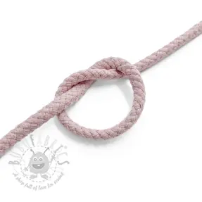 Sznurek bawełniany 5 mm old pink