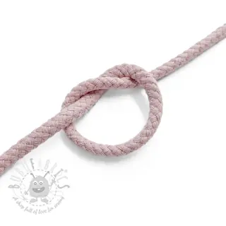 Sznurek bawełniany 5 mm old pink