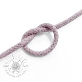 Sznurek bawełniany 5 mm washed pink