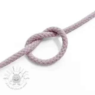 Sznurek bawełniany 5 mm washed pink