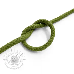 Sznurek bawełniany 5 mm olive green