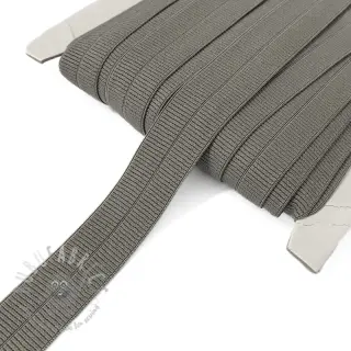 Guma matowa 20 mm RIB dark taupe