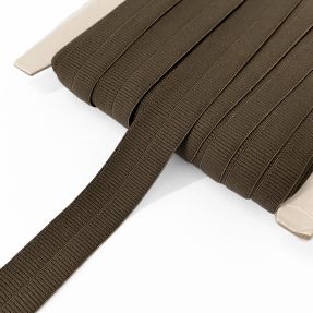 Lemovacia guma matná 20 mm RIB choco