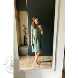 Muślin double gauze green