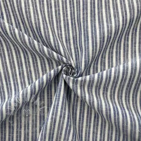 Len z bawełną Lira big stripe jeans