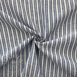 Len z bawełną Lira big stripe jeans