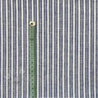 Len z bawełną Lira big stripe jeans