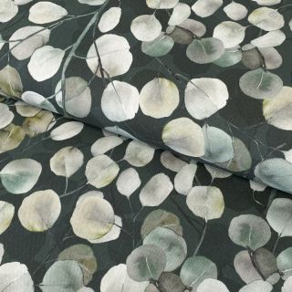 Tkanina dekoracyjna Eucalyptus boho leaf digital print