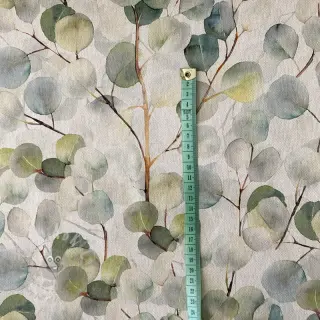Tkanina dekoracyjna Linenlook Eucalyptus boho leaf digital print