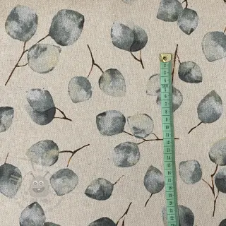 Tkanina dekoracyjna Linenlook Eucalyptus watercolour branch