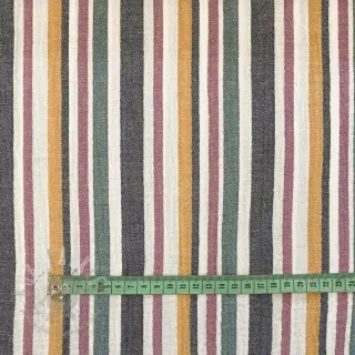 Muślin double gauze yarn dyed Stripe purple