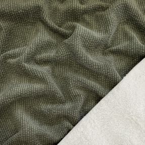 Menčester FAUX FUR moss green