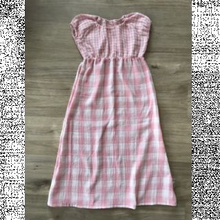 Dvojitá gázovina/mušelín Double sided CHECKS MINI old rose
