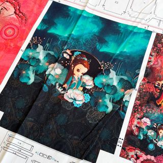 Tkanina dekoracyjna KIDS BACKPACK Japan PANEL