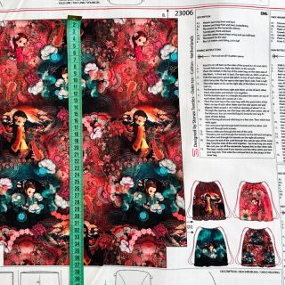 Tkanina dekoracyjna KIDS BACKPACK Japan PANEL