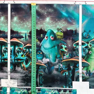 Tkanina dekoracyjna KIDS BACKPACK Dragon crew PANEL