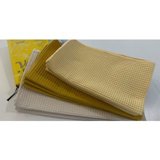 Bavlna s vaflovou väzbou light beige