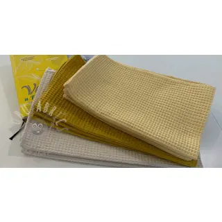 Wafel bawełniany light beige