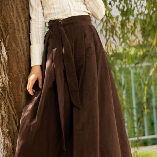 Drobny sztruks dark brown