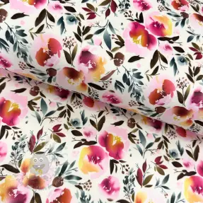 Sztuczne futro Flower multicolour