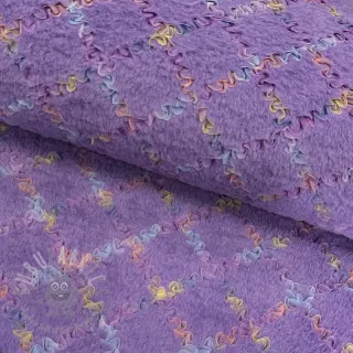 Sztuczne futro z tiulem MULTI lilac