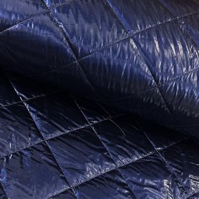 Prešívaná látka Shine dark navy