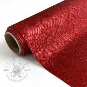 Skóra sztuczna SNAKE rouge metal