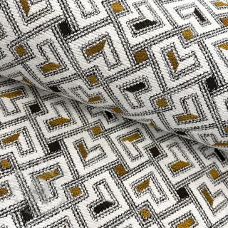 Tkanina dekoracyjna jacquard Pagne allover jaune