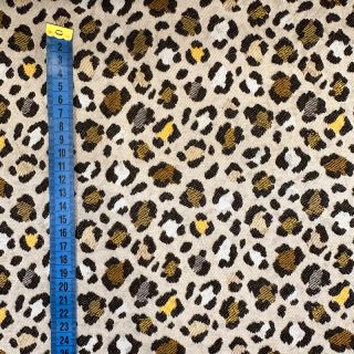 Tkanina dekoracyjna jacquard PUMA ALLOVER JAUNE