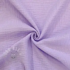 Muślin double gauze bright violet