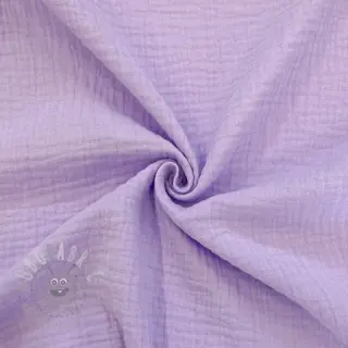 Muślin double gauze bright violet