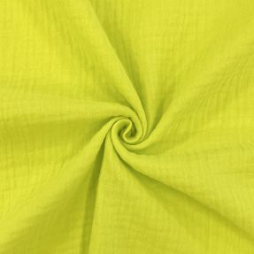 Dvojitá gázovina/mušelín neon yellow