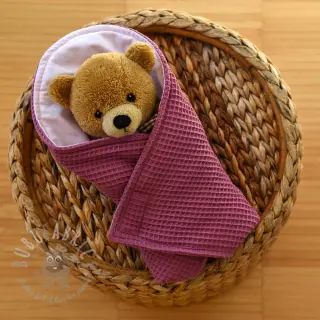 Wafel bawełniany mauve