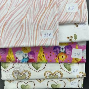 Paczka resztek dzianina cyfrowy nadruk 1783