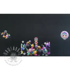 Dresówka Doll black PANEL digital print 2. klasa
