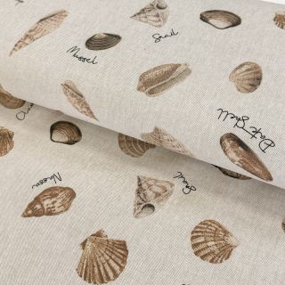 Tkanina dekoracyjna Linenlook Sea shell path