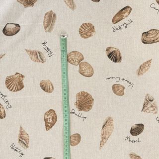 Tkanina dekoracyjna Linenlook Sea shell path