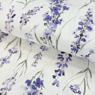 Tkanina dekoracyjna premium Watercolour lavender field